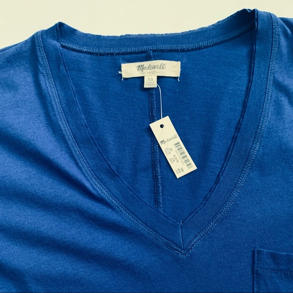 NWT Madewell V-neck Pocket Tee - Picture 3 of 6